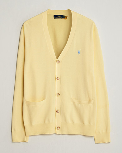 Polo Ralph Lauren Cotton Cardigan Wicket Yellow – Amarillo