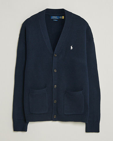 Polo Ralph Lauren Cotton Cardigan Hunter Navy – Azul
