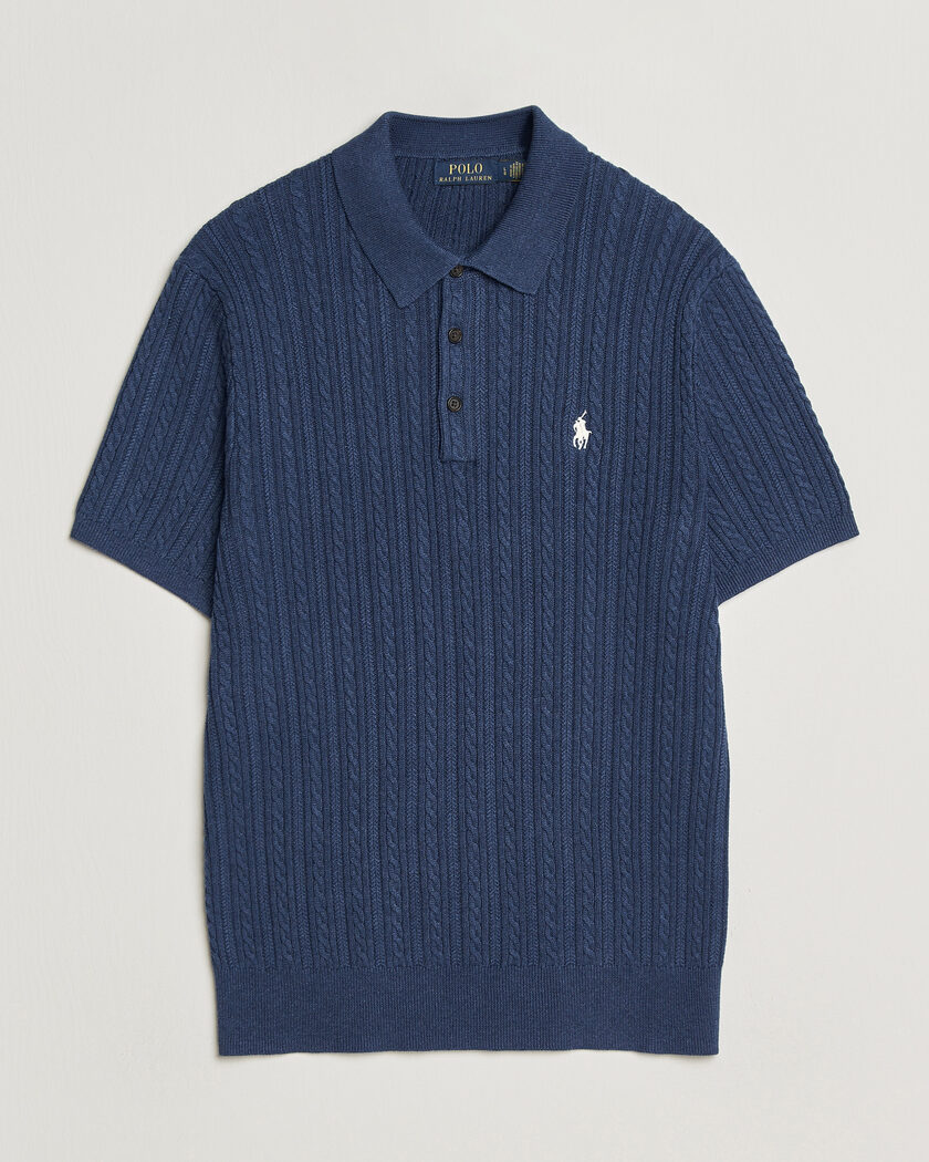 John Smedley Adrian Slim Fit Sea Island Polo Navy en CareOfCarl.es