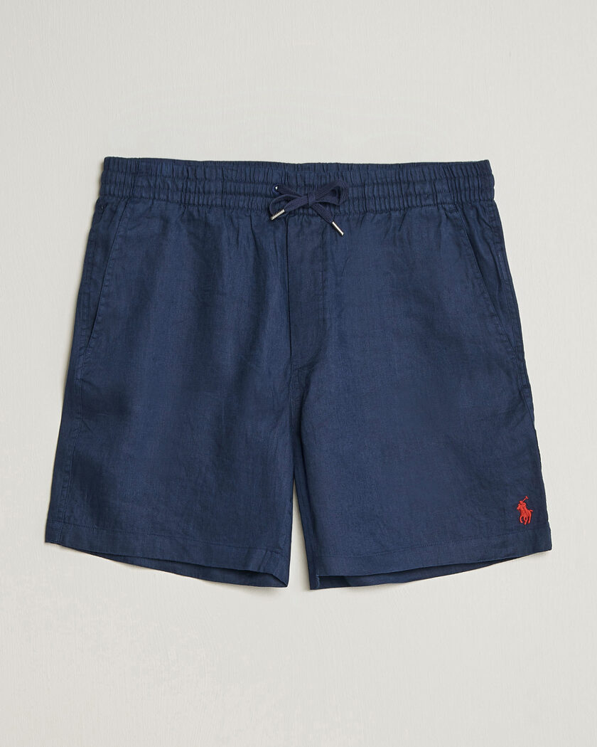 Polo Ralph Lauren Dyed Linen Shorts Newport Navy – Azul