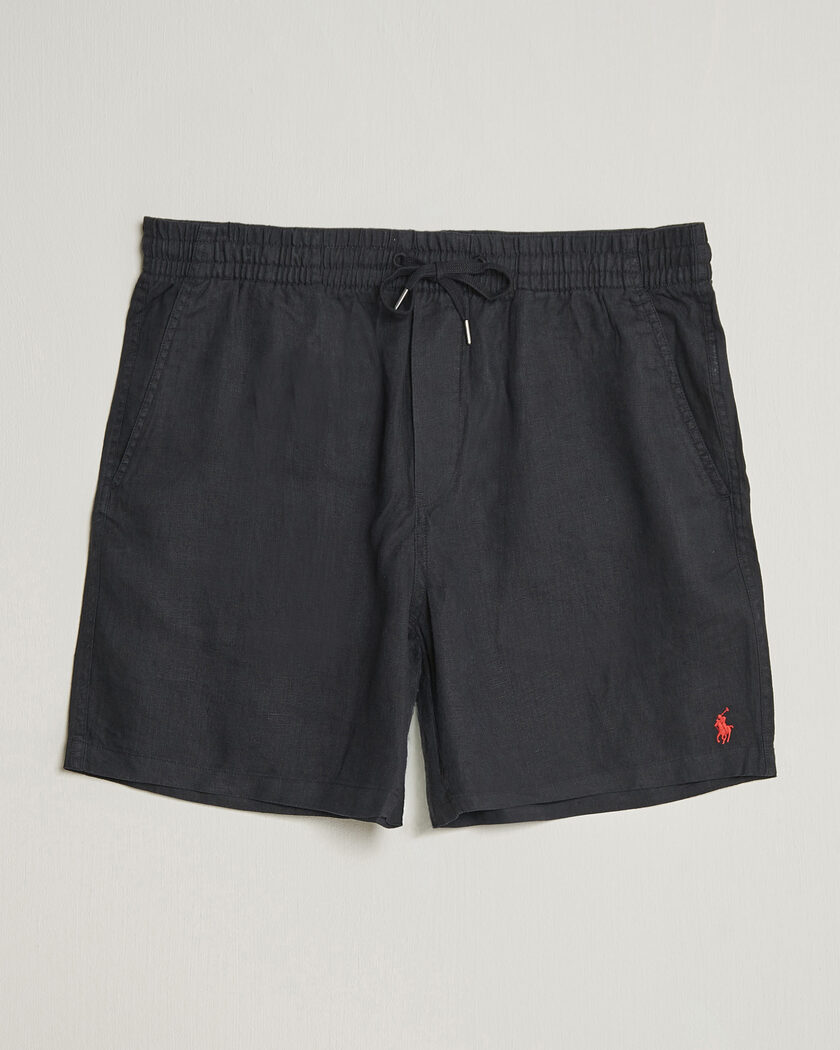 Polo Ralph Lauren Dyed Linen Shorts Polo Black – Negro