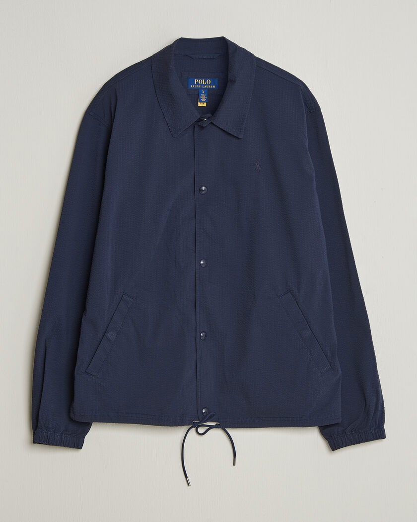 Polo Ralph Lauren Seersucker Windbreaker Jacket Newport Navy – Azul
