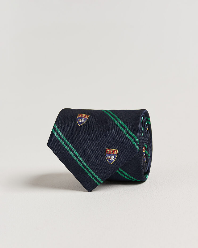 Polo Ralph Lauren Boarshead Club Tie Navy/Green – Azul