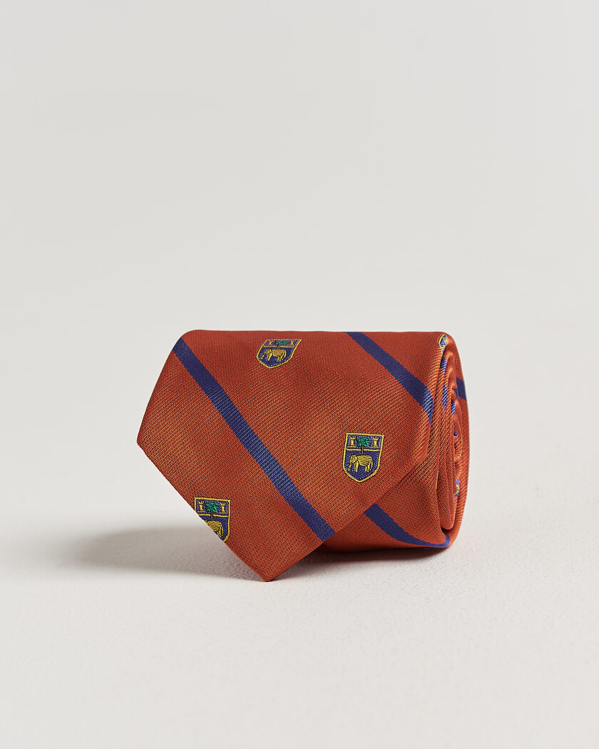 Polo Ralph Lauren Elephant Palm Club Tie Orange – Naranja
