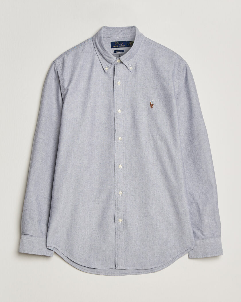 Polo Ralph Lauren Custom Fit Oxford Shirt Navy – Azul