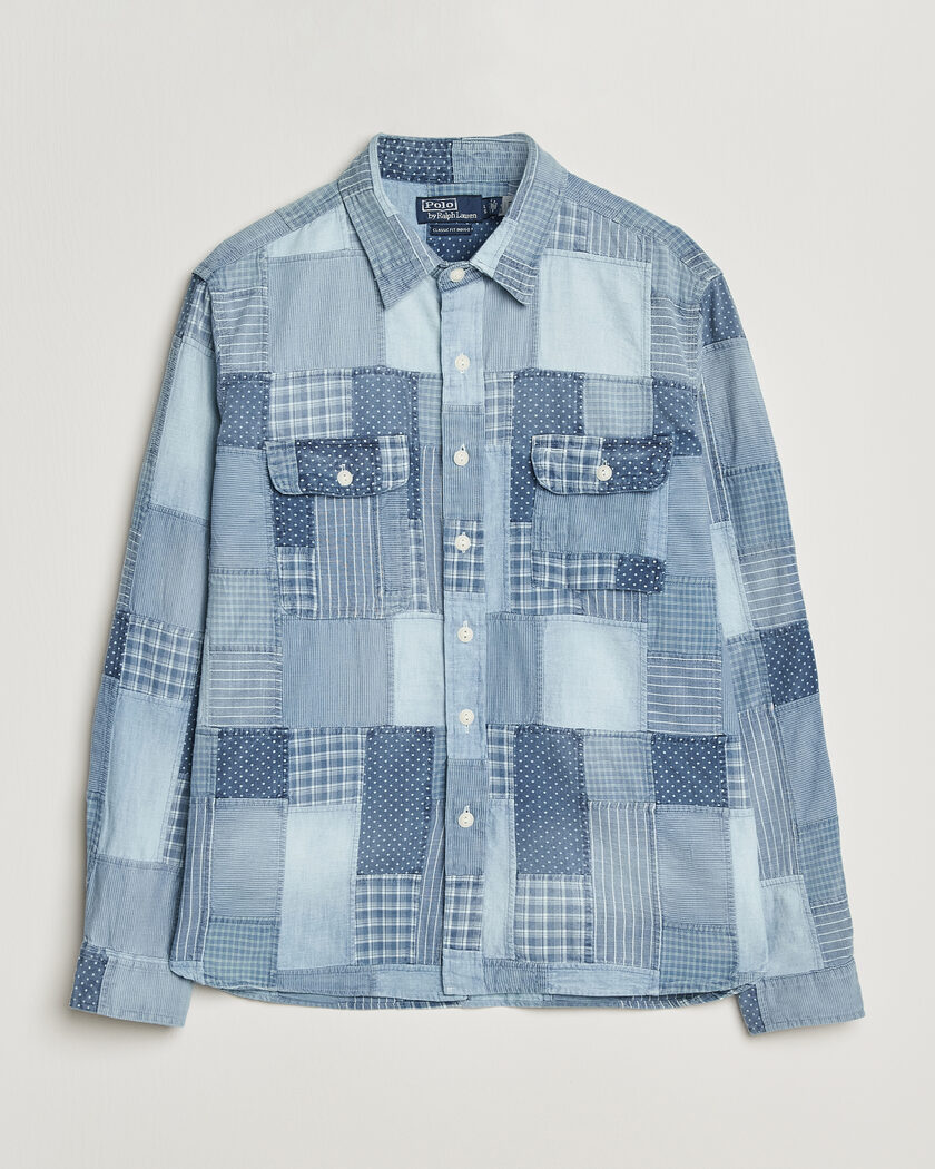 Polo Ralph Lauren Indigo Patchwork Shirt Blue – Azul