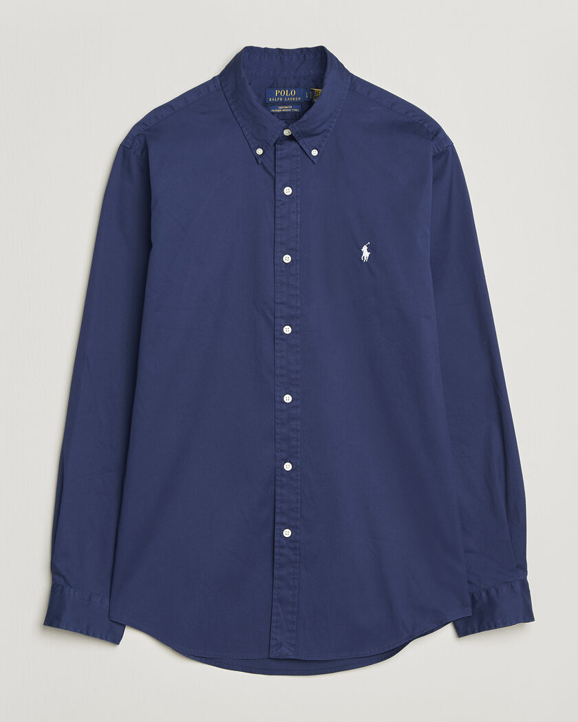 Polo Ralph Lauren Custom Fit Garment Twill Shirt Newport Navy – Azul
