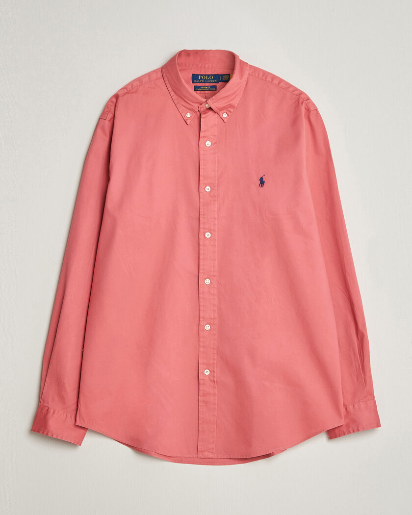 Polo Ralph Lauren Custom Fit Garment Twill Shirt Adirondack Berry – Rojo