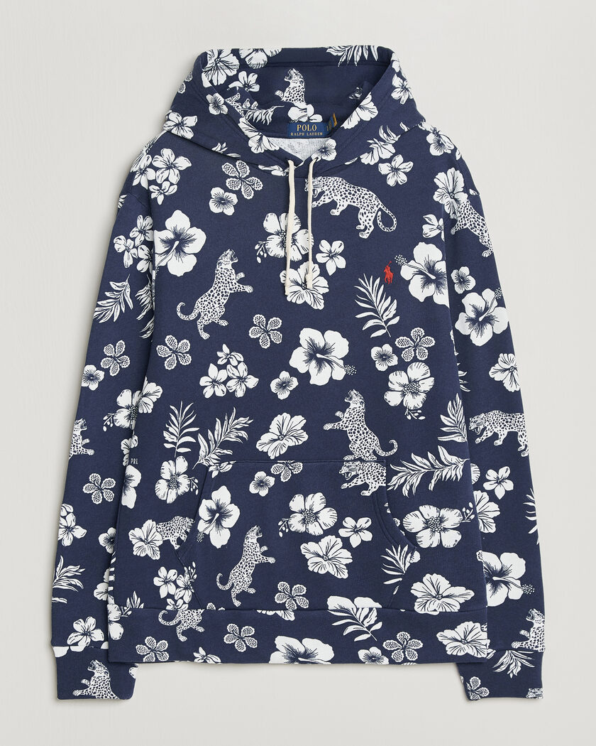 Polo Ralph Lauren Island Terry Hoodie Jaguar Tropical – Azul
