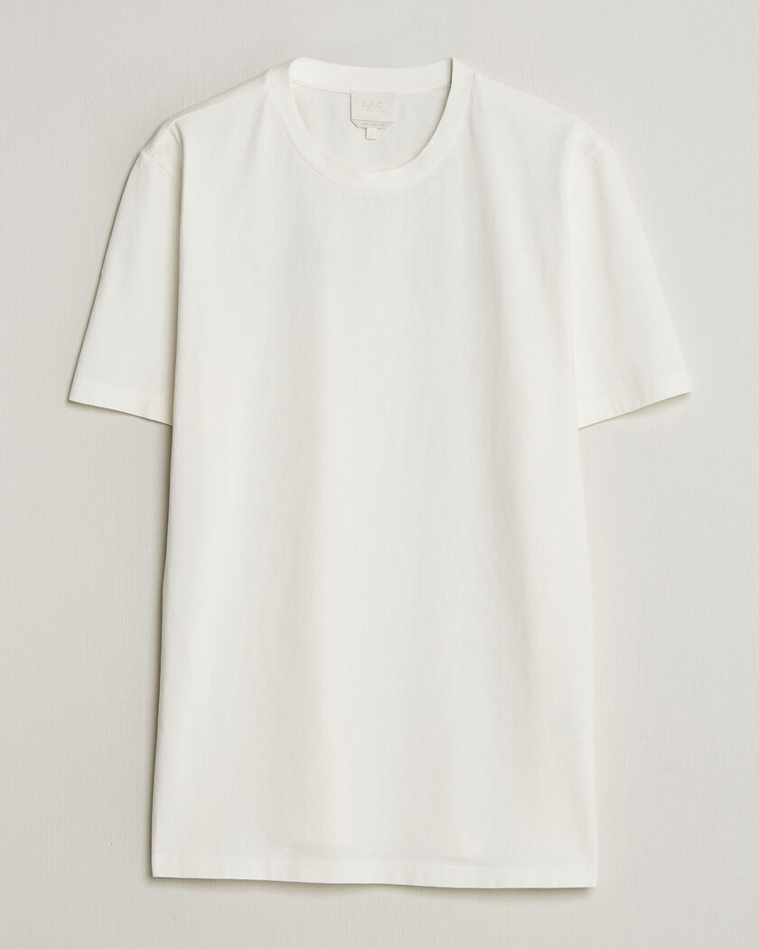A.P.C. Printed Crew Neck T-Shirt Off White – Blanco