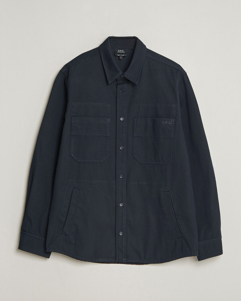 A.P.C. Noah Cotton Overshirt Dark Navy – Azul
