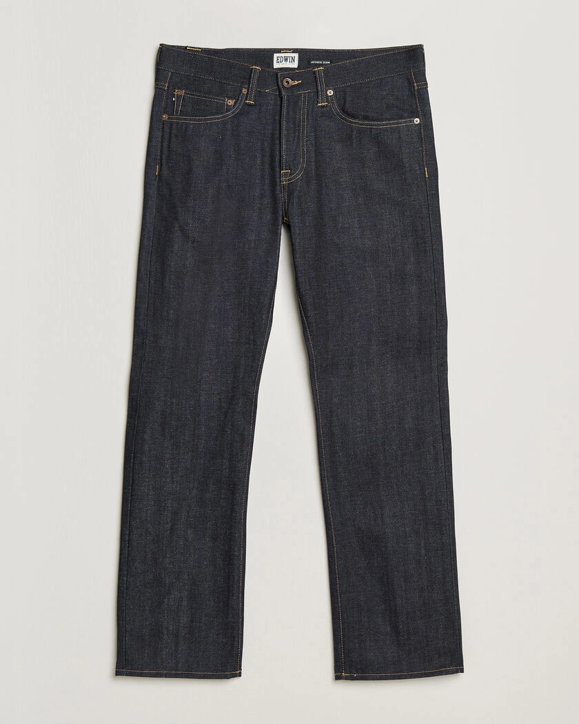 EDWIN No.47 Regular Straight Selvage Jeans Unwashed – Azul