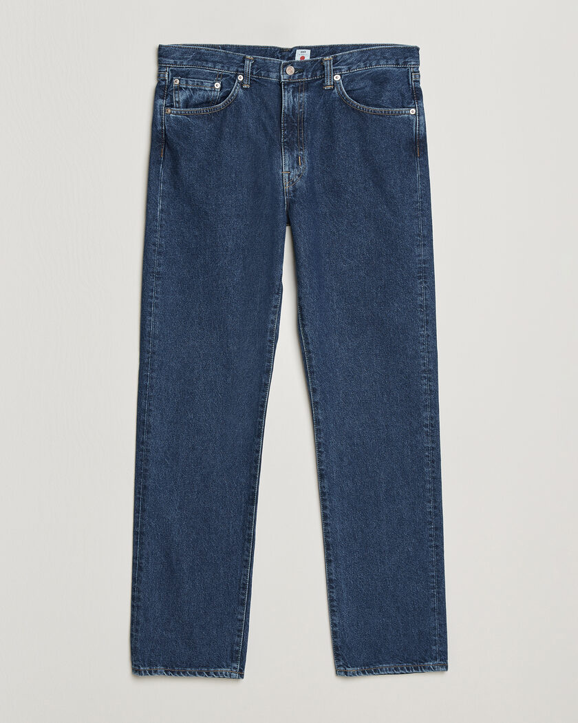 EDWIN Regular Straight Jeans Used Mid Blue – Azul