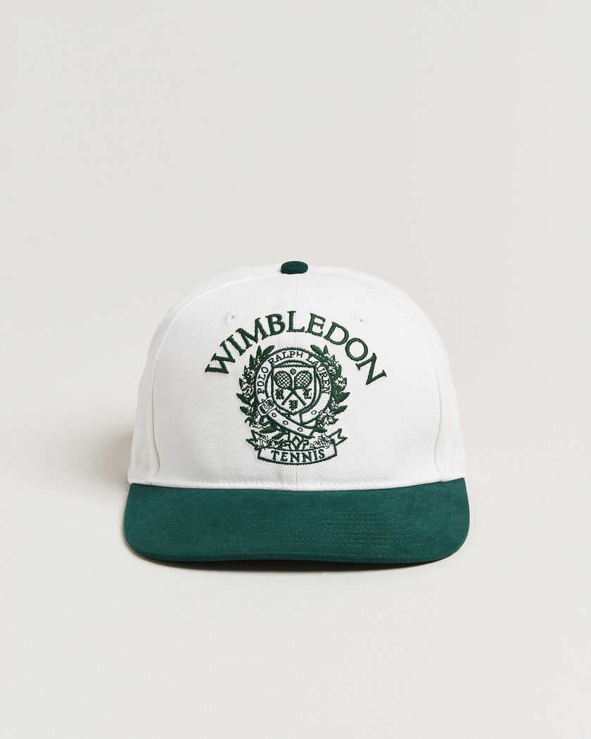 Polo Ralph Lauren Wimbledon Cap White/Moss Agate – Blanco