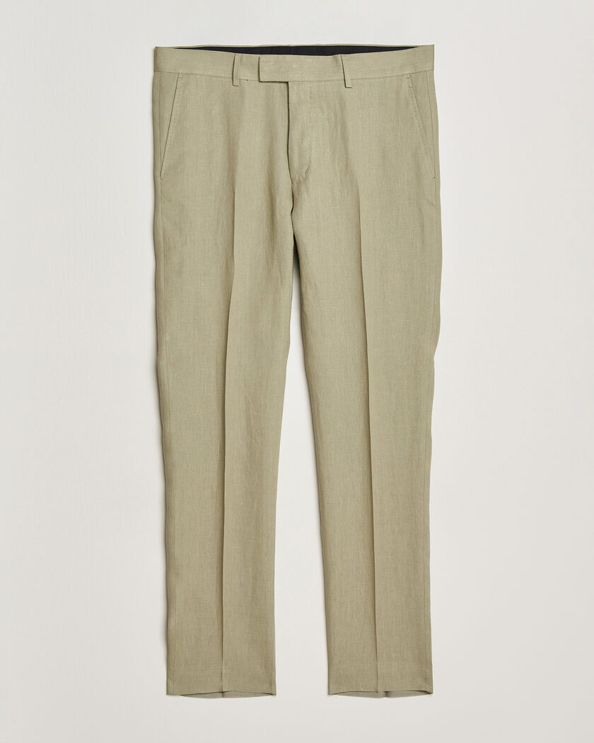 Tiger of Sweden Tenuta Linen Suit Trousers Mole – Verde