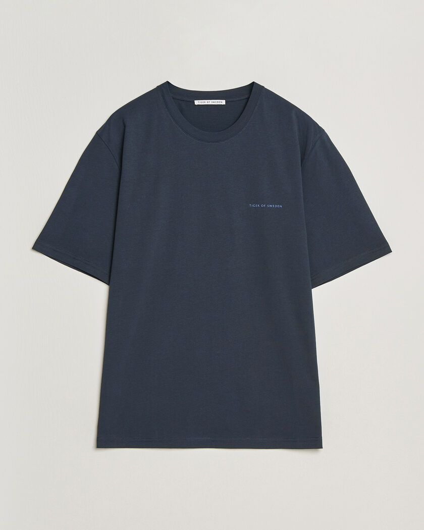 Tiger of Sweden Pro Logo Crew Neck T-Shirt Light Ink – Azul