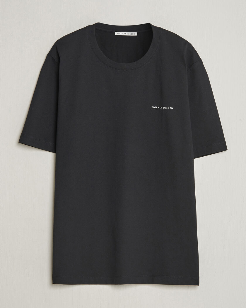 Tiger of Sweden Pro Cotton Logo T-Shirt Black – Negro