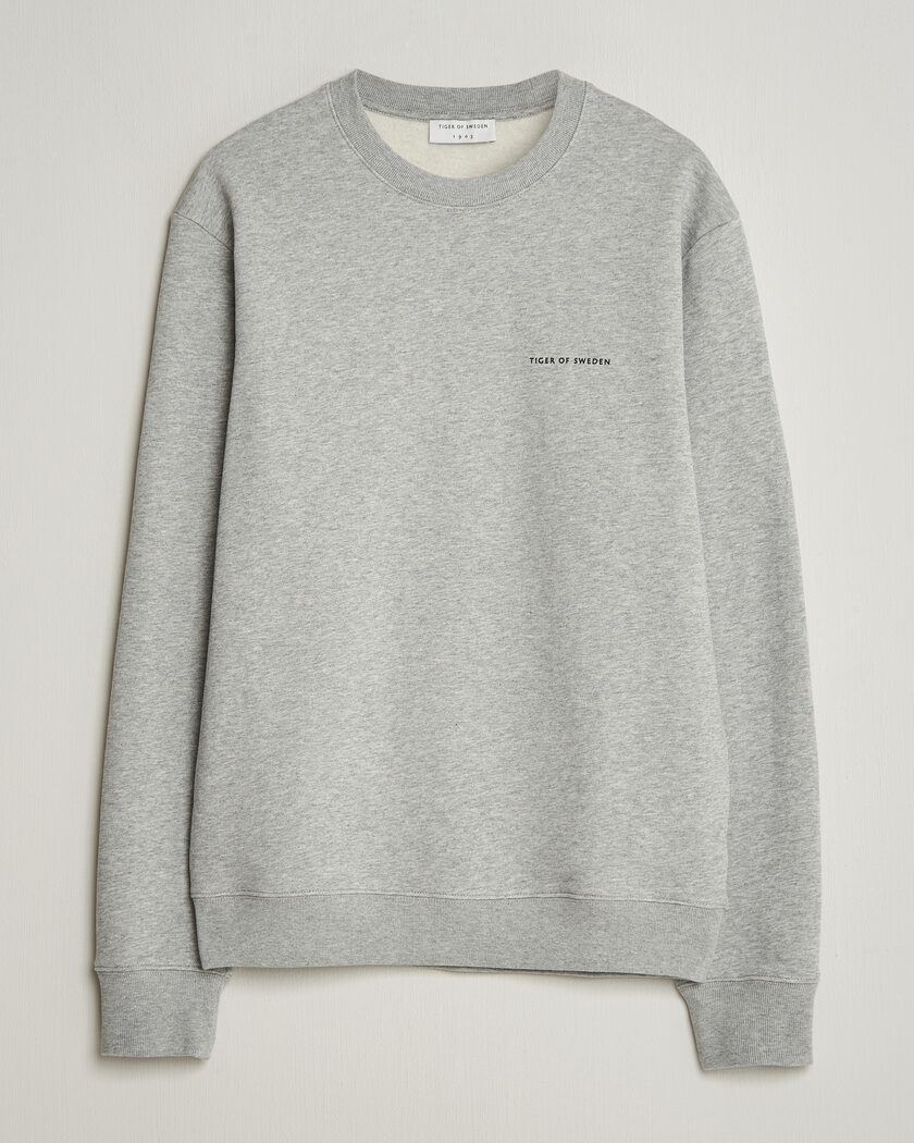 Tiger of Sweden Emerson Crew Neck Sweatshirt Grey Melange – Gris