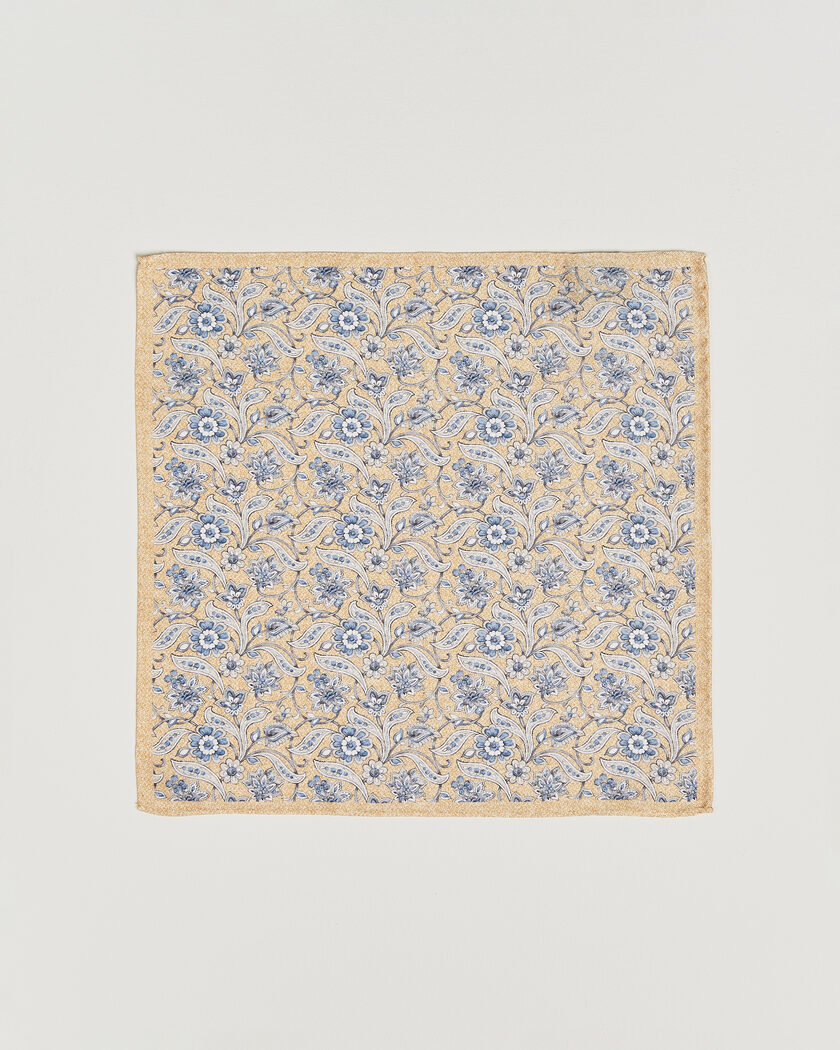 Amanda Christensen Silk Oxford Large Flower Pocket Square Yellow – Amarillo