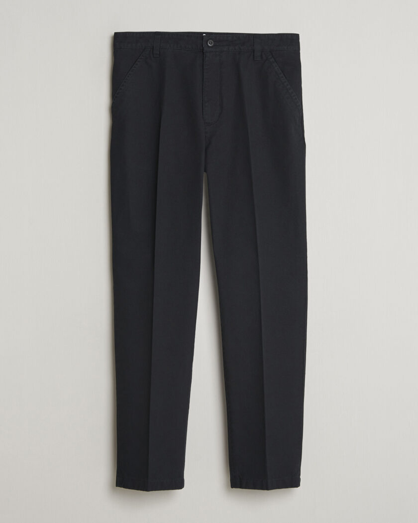 Filippa K Carl Cotton Trousers Black – Negro