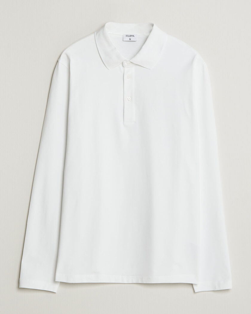 Filippa K Luke Stretch Polo Shirt White – Blanco