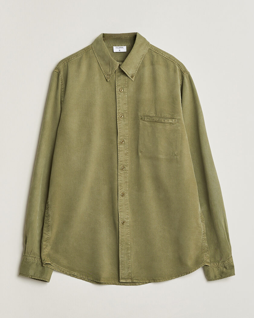 Filippa K Zack Lyocell Shirt Laurel Green – Verde