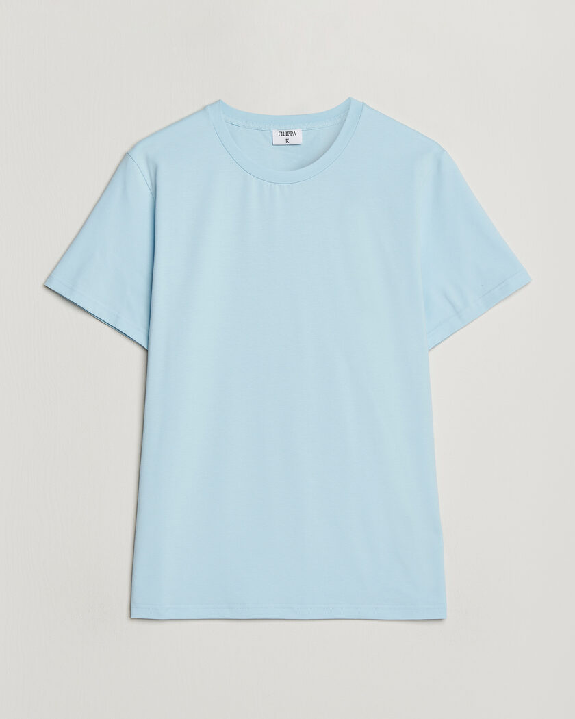 Filippa K Soft Lycra T-Shirt Frost Blue – Azul