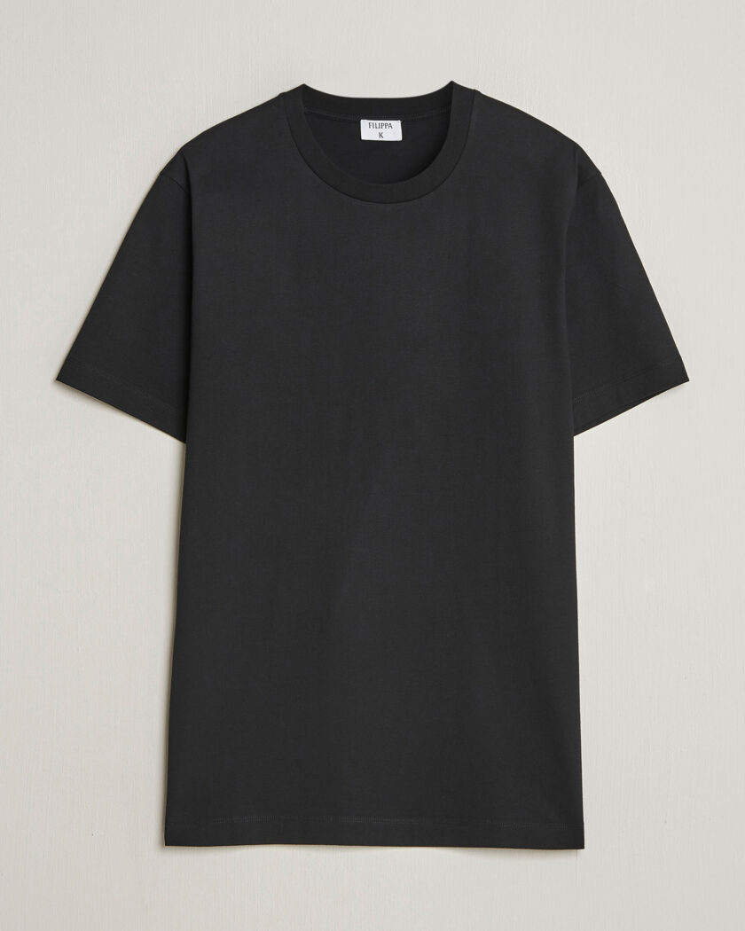 Filippa K Filip Crew Neck T-Shirt Black – Negro