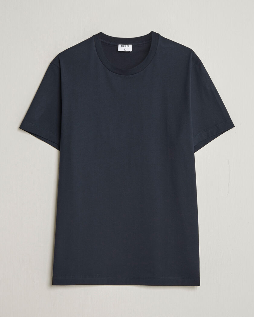 Filippa K Filip Crew Neck T-Shirt Navy – Azul