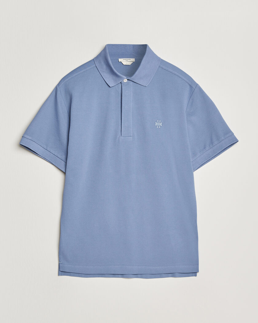 Jacob Cohën Cotton Polo Piquet Aviation – Azul