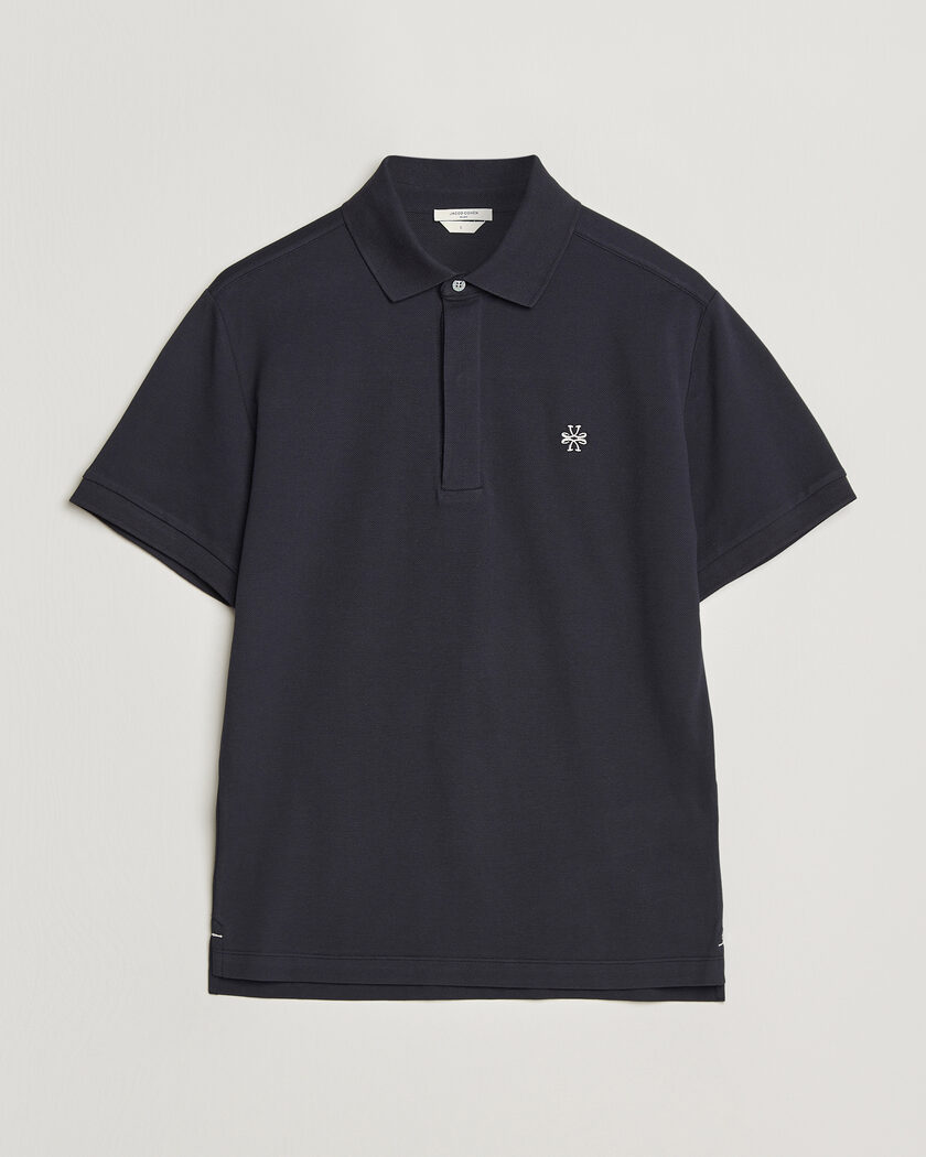 Jacob Cohën Cotton Polo Piquet Navy Blue – Azul