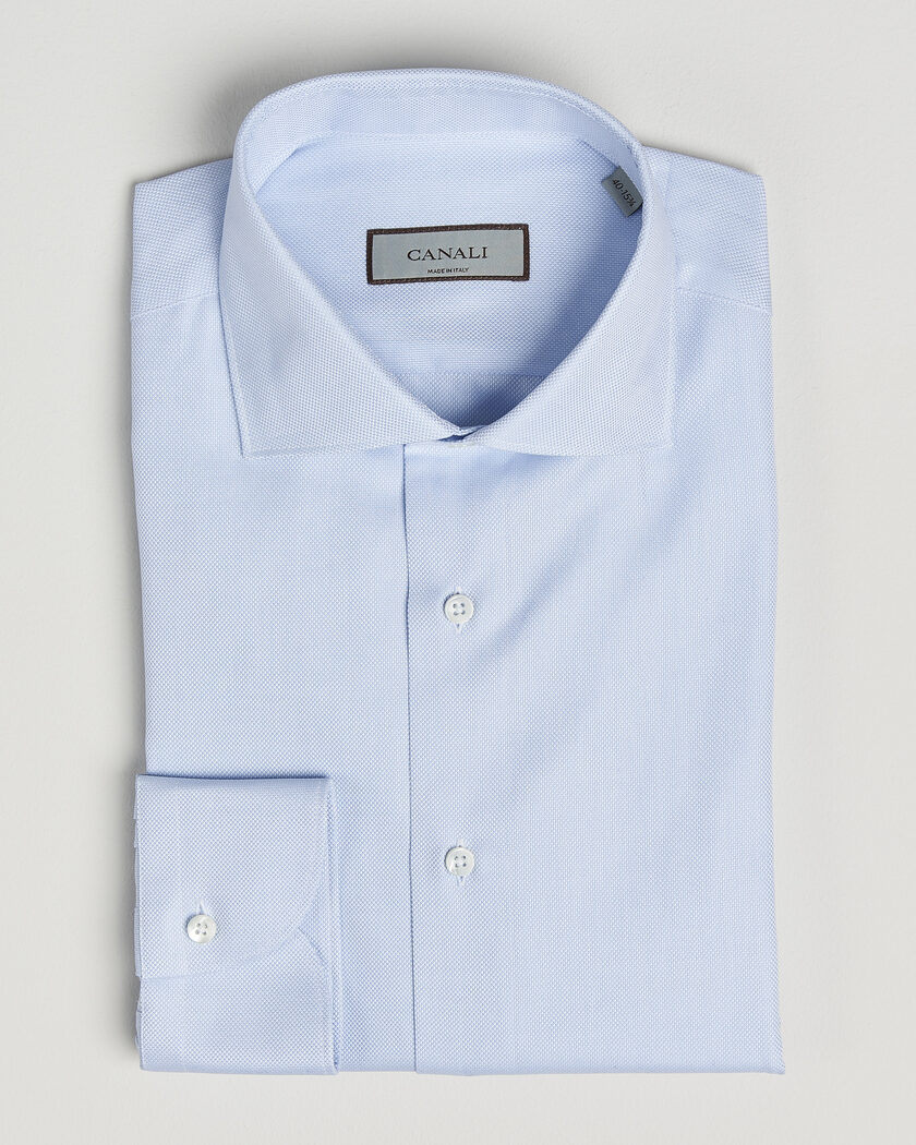Canali Slim Fit Oxford Shirt Light Blue – Azul
