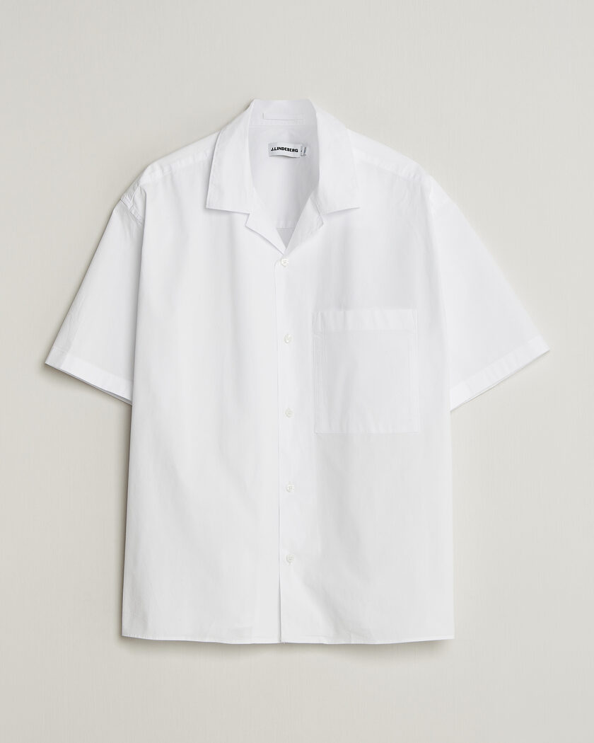 J.Lindeberg Ellis Cotton Resort Shirt White – Blanco