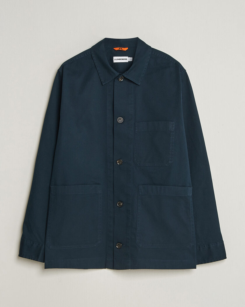 J.Lindeberg Easton Cotton Overshirt JL Navy – Azul