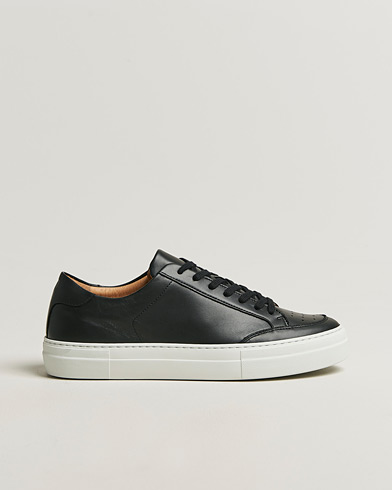 J.Lindeberg Art Signature Leather Sneaker Black – Negro
