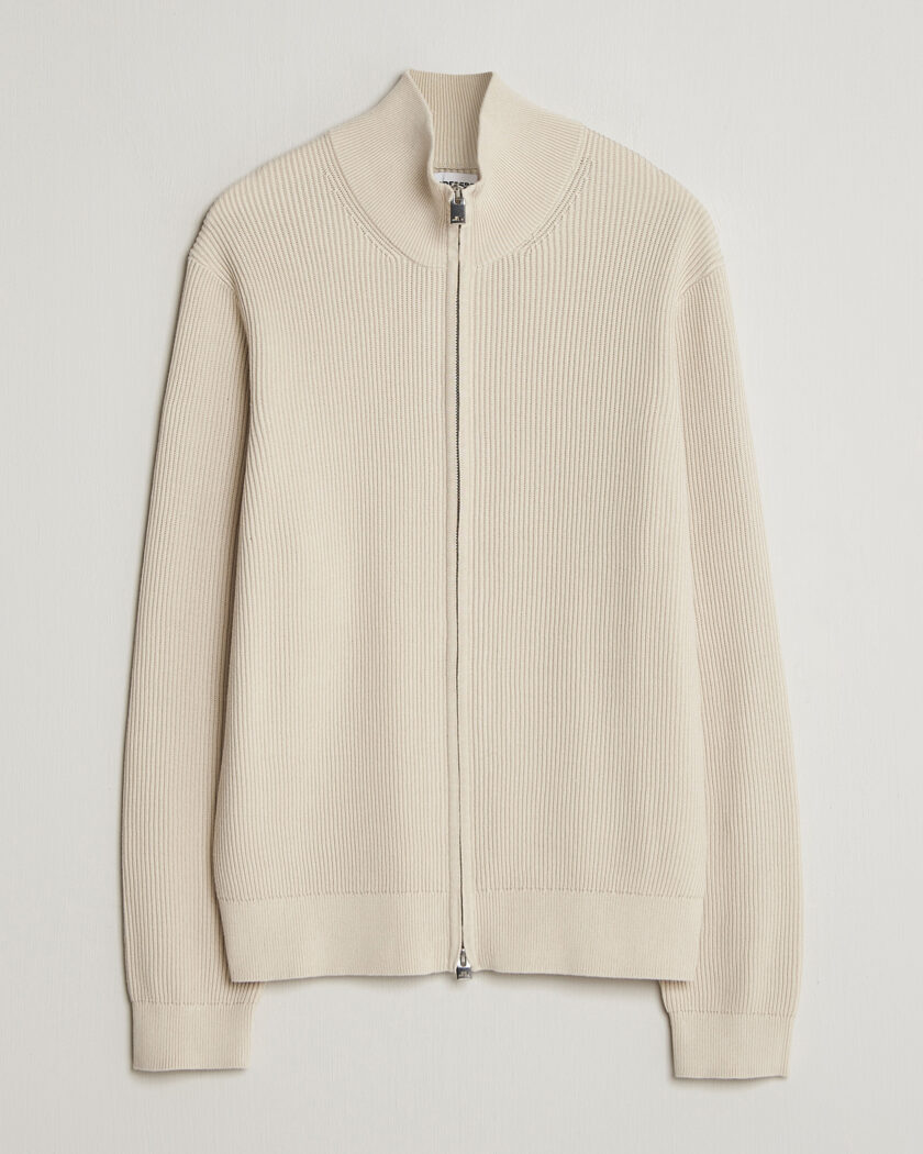J.Lindeberg Alexis Full Zip Cardigan Moonbeam – Beige