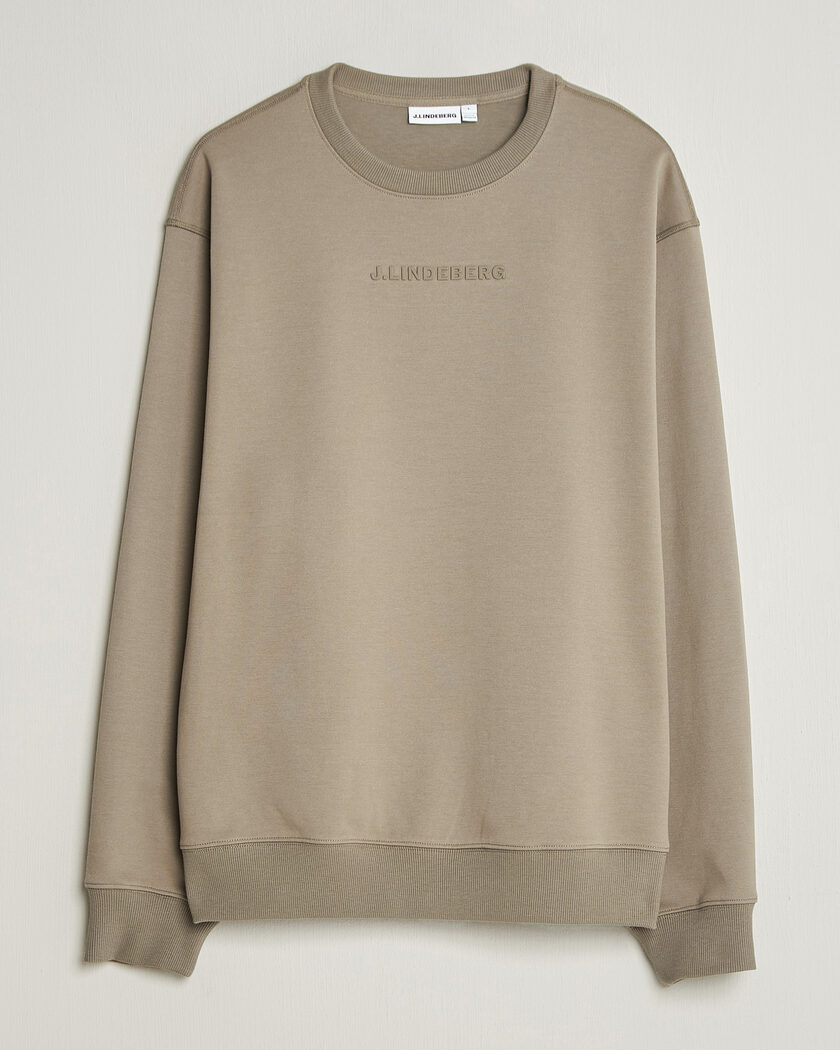 J.Lindeberg Club Crew Neck Brindle – Verde