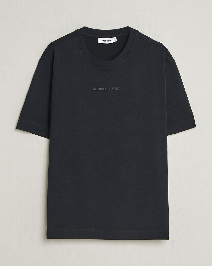 J.Lindeberg Hale Heavy Logo T-Shirt Black – Negro