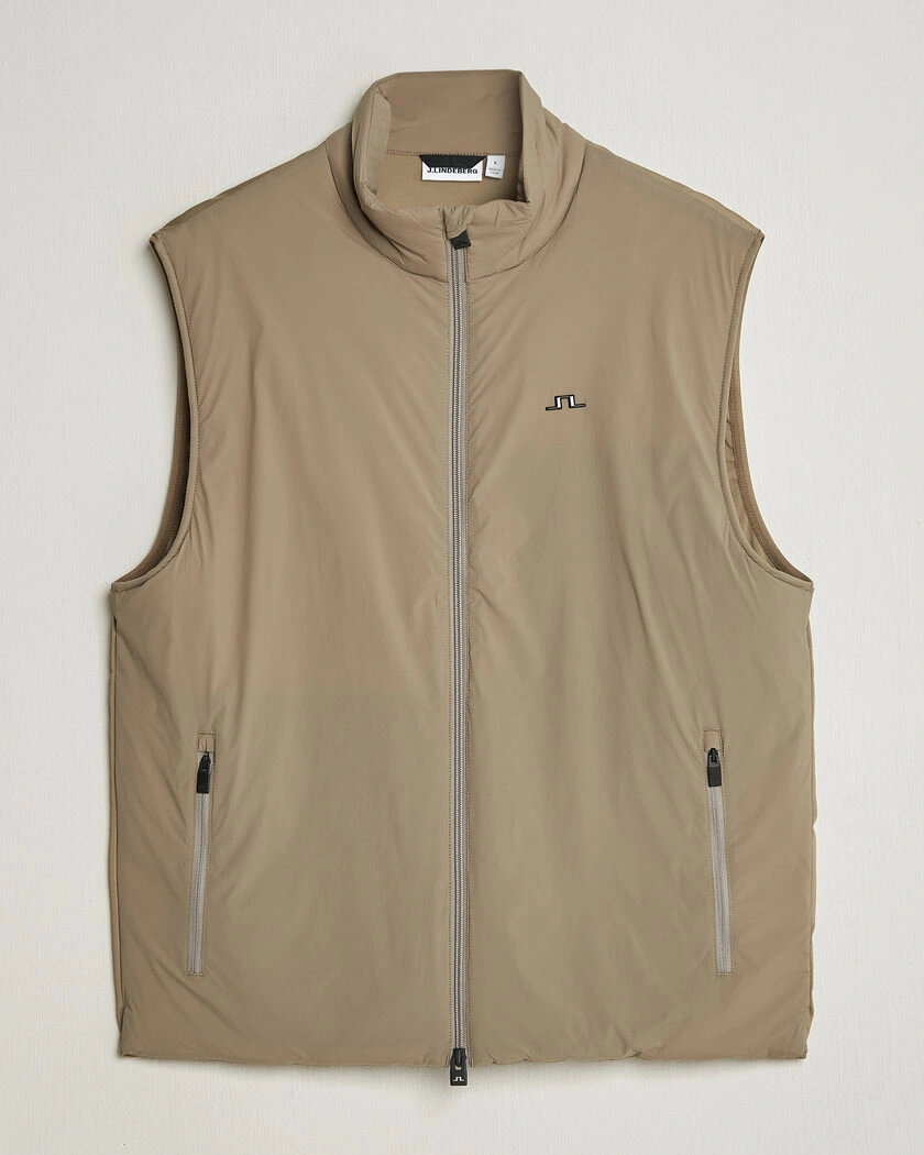 J.Lindeberg Timor Hybrid Vest Brindle – Verde