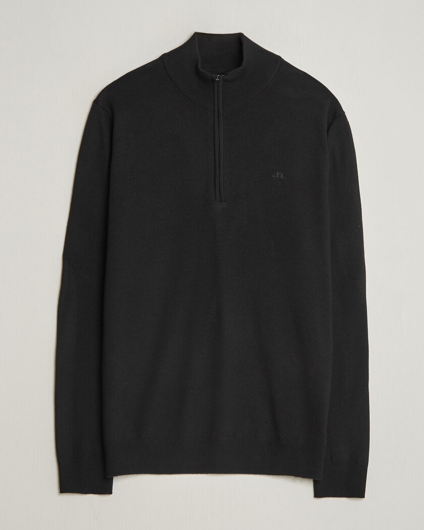 J.Lindeberg Kiyan Merino Half Zip Black – Negro