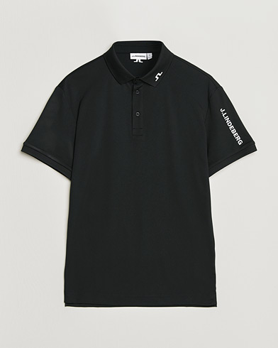 J.Lindeberg Tour Tech Polo Black – Negro