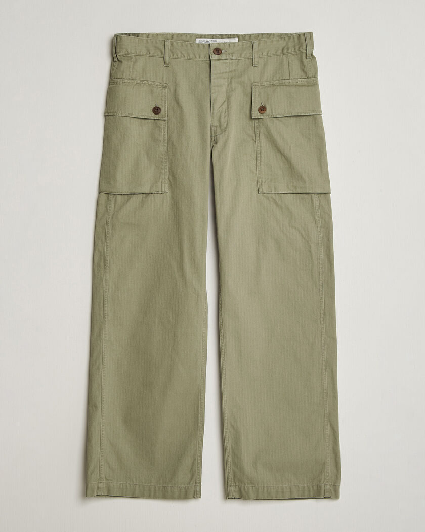Nudie Jeans Loud Larry Pants Pale Green – Verde