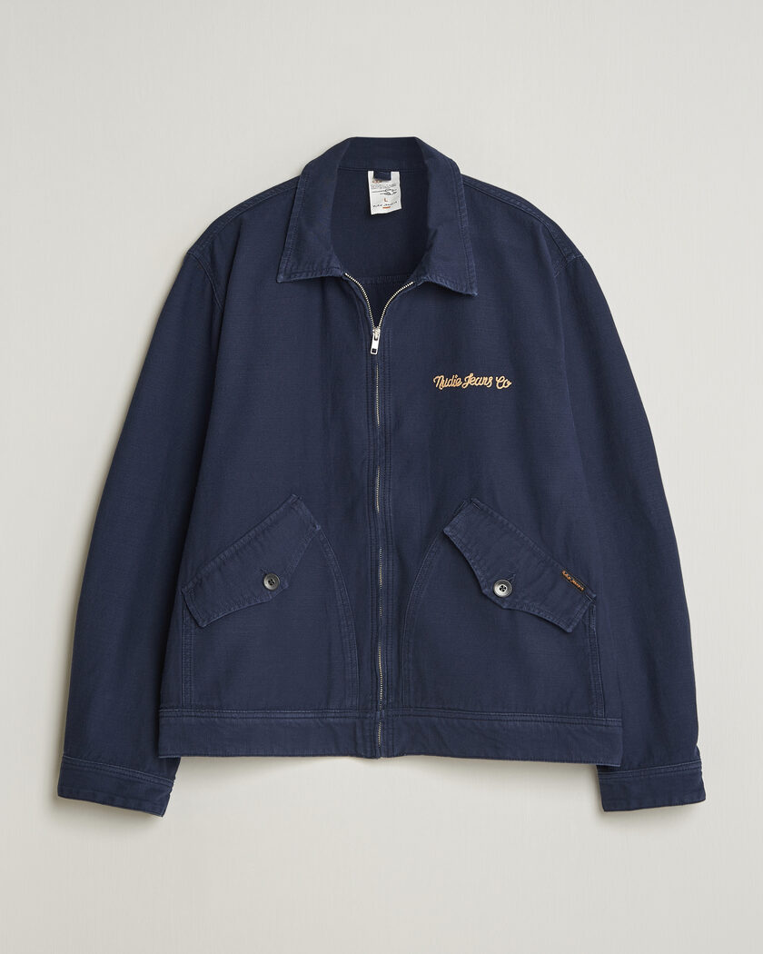 Nudie Jeans Blake Embroided Jacket Navy – Azul