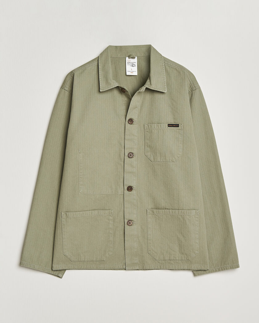 Nudie Jeans Buddy Chore Jacket Pale Green – Verde