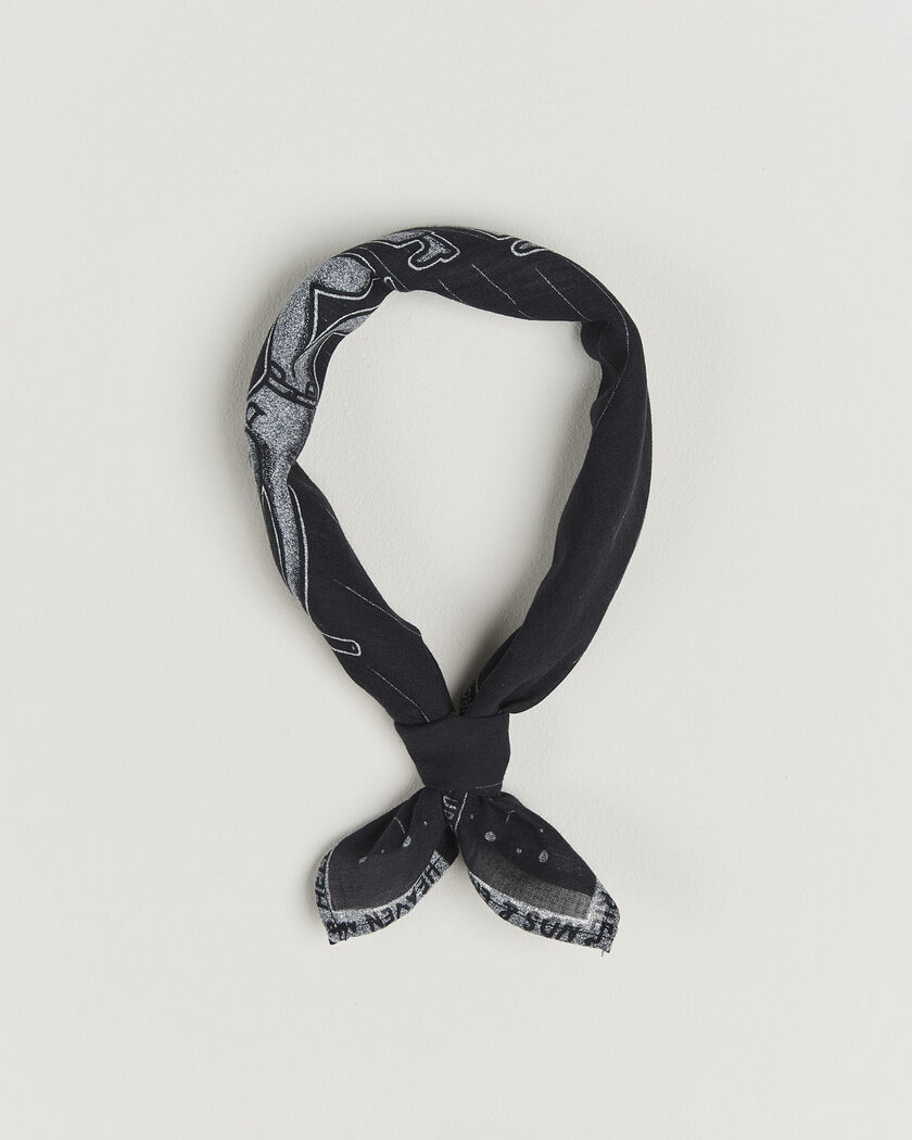 Nudie Jeans Ingrid Printed Bandana Black – Negro