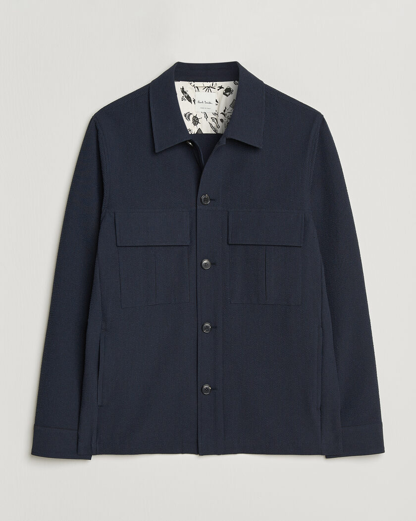 Paul Smith Cotton Overshirt Navy – Azul