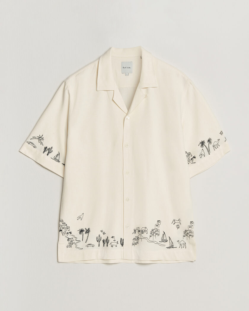 Paul Smith Embroidered Short Sleeve Shirt White – Blanco