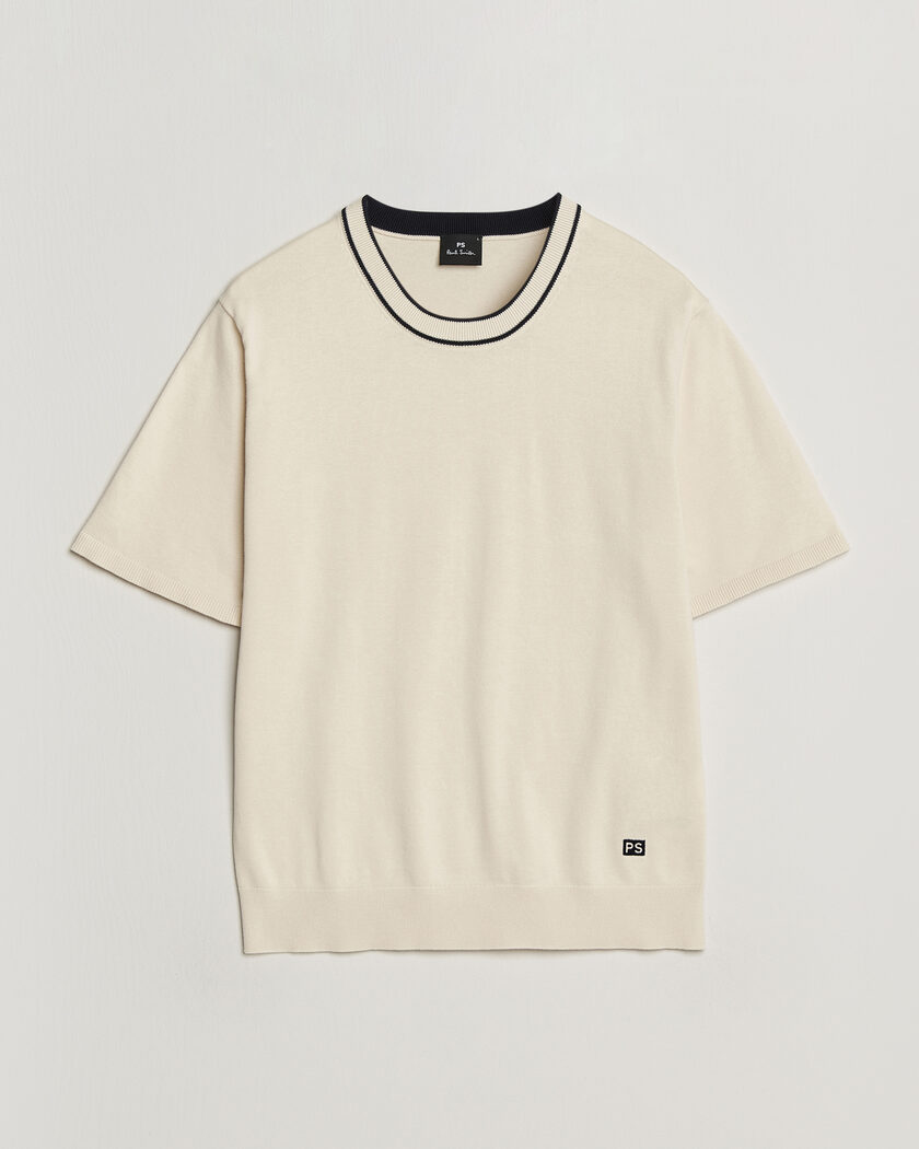 PS Paul Smith Cotton Knitted T-Shirt White – Blanco