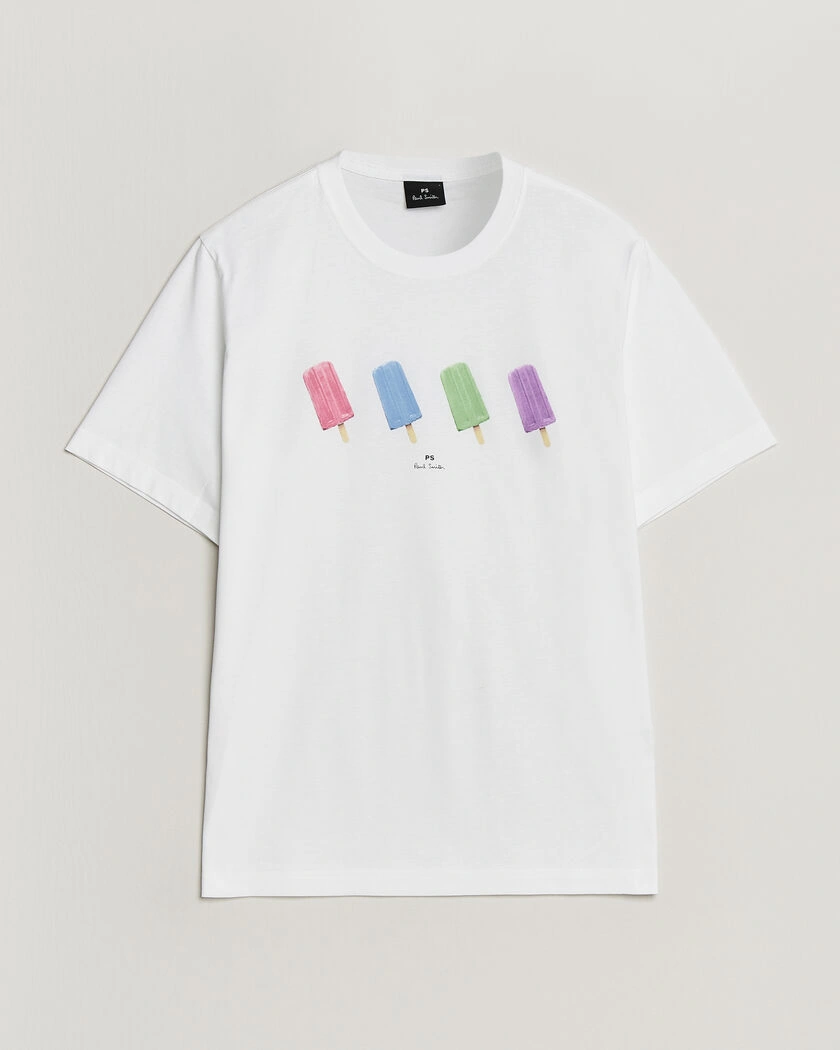 PS Paul Smith Lollies Printed T-Shirt White – Blanco
