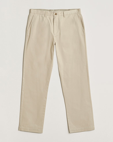 Sunspel Soft Cotton Drill Trousers Light Stone – Beige